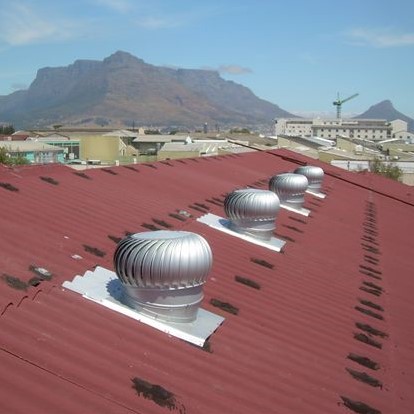 Ventilador de turbina industrial con energía solar de 8 pulgadas